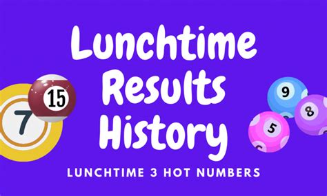 6 months lunchtime results